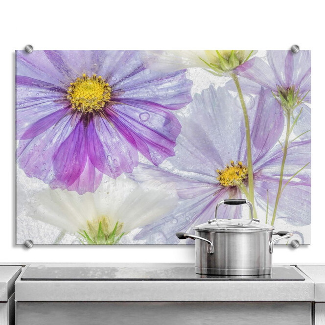 Spritzschutz Disher - Frozen Flowers