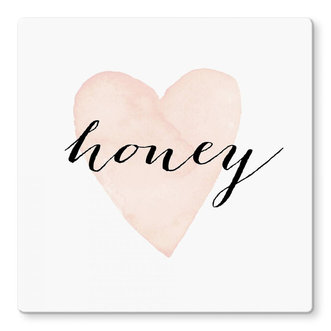 Glasbild Confetti & Cream - Honey