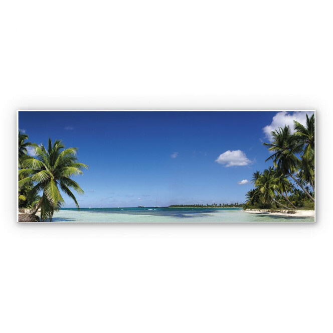 Hartschaumbild Carribean Flair - Panorama