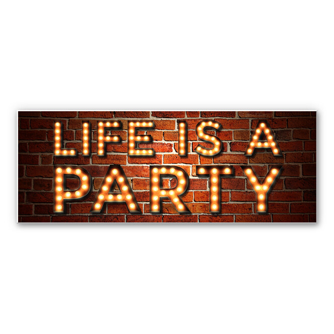 Wandbild Life is a Party 02 - Panorama