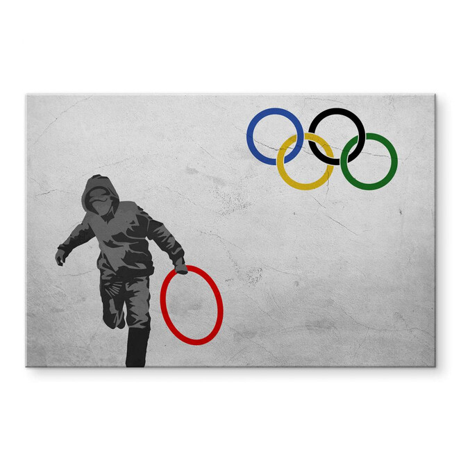 Acrylglasbild Banksy - Olympics