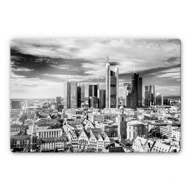 Glasbild Frankfurter Skyline