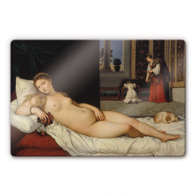 Glasbild Tizian - Die Venus von Urbino
