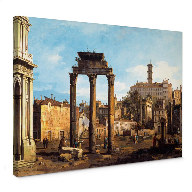 Leinwandbild Canaletto - Forum mit Tempel von Kastor und Pollux