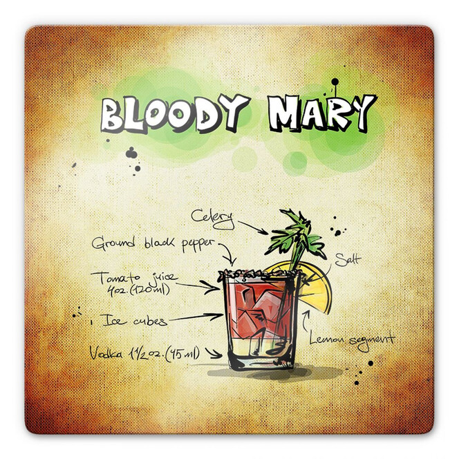 Glasbild Bloody Mary - Rezept