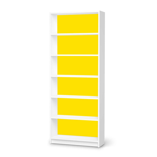 Klebefolie IKEA Billy Regal 6 Fächer - Gelb Dark- Bild 1