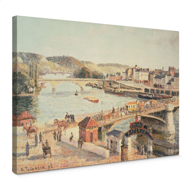 Leinwandbild Pissarro - Ein sonniger Nachmittag in Rouen