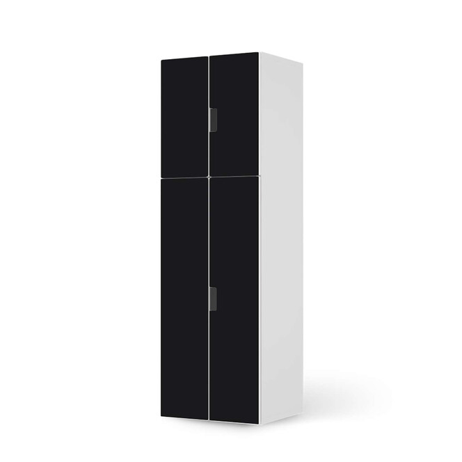 Möbelfolie IKEA Stuva / Malad - 2 grosse Türen und 2 kleine Türen - Schwarz- Bild 1