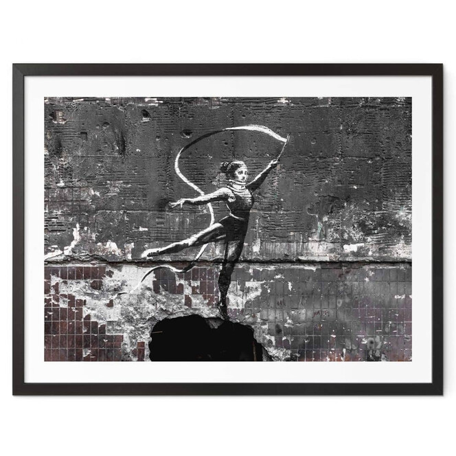 Poster Banksy in der Ukraine - Akrobatische Tänzerin