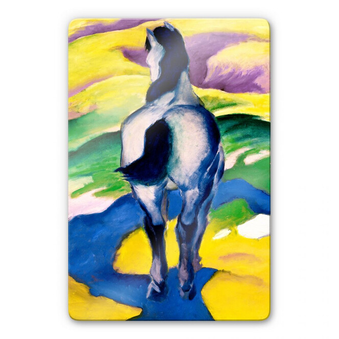 Glasbild Marc - Blaues Pferd II