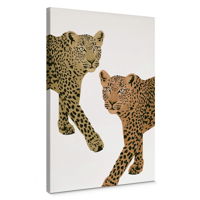 Leinwandbild Goed Blauw - Die Leoparden