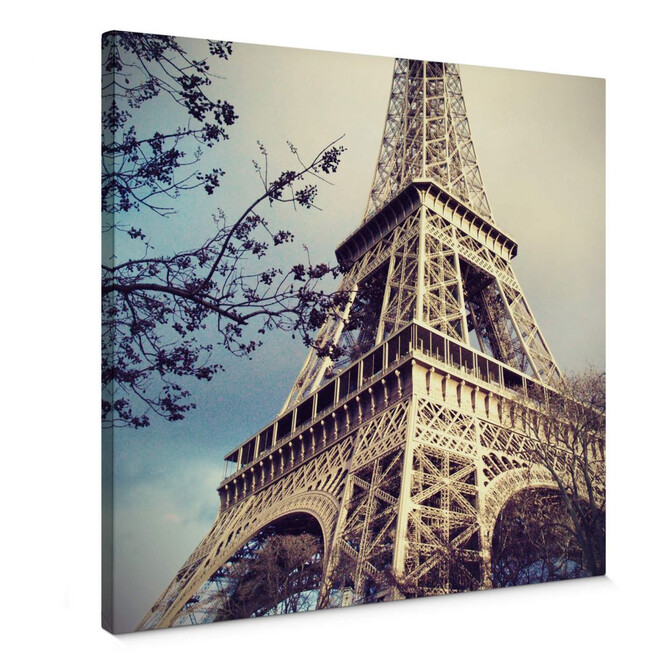 Leinwandbild Paris Eiffelturm - Quadratisch