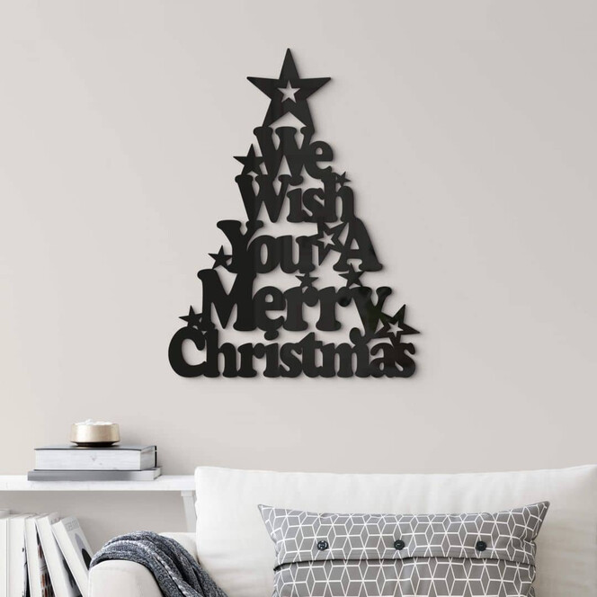 Weihnachtsdeko - Weihnachtsbaum We wish you a merry Christmas - Acryldeko