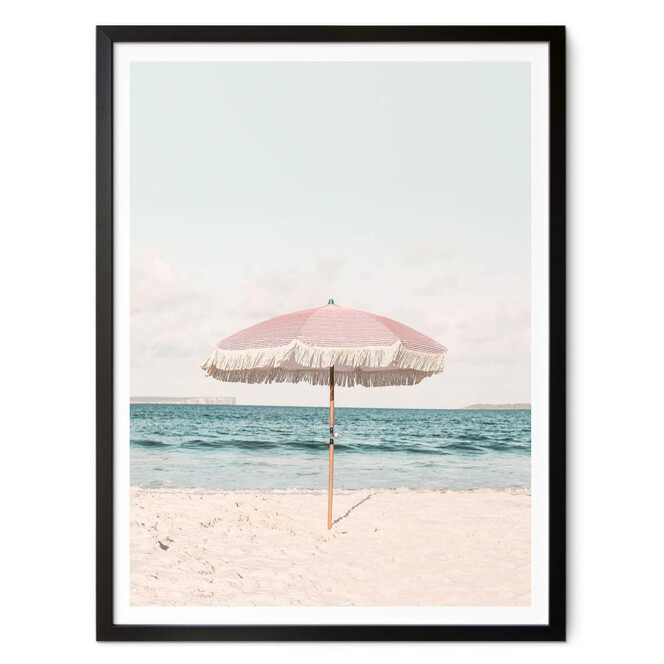 Poster Sisi & Seb - Pinker Sonnenschirm