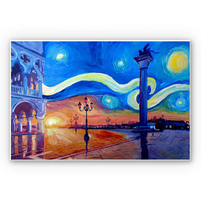 Wandbild Bleichner - Venedig bei Nacht