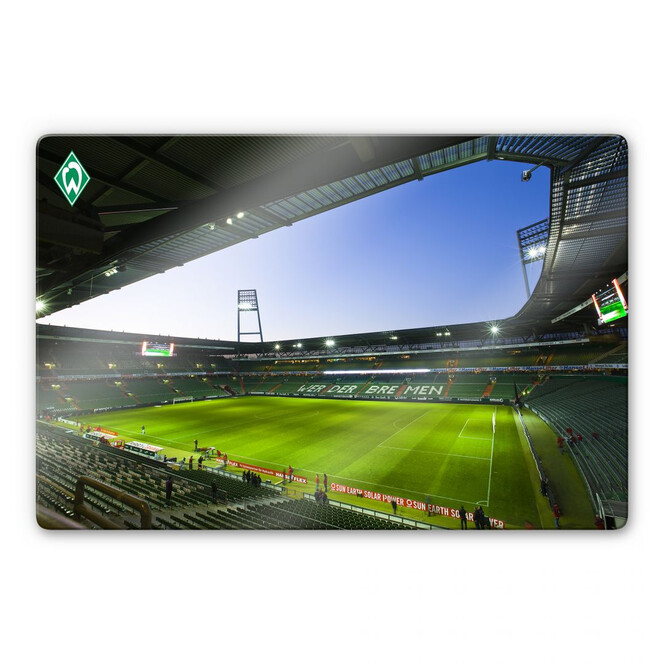 Glasbild Weserstadion Innen