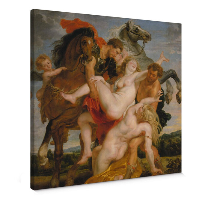 Leinwandbild Rubens - Raub der Töchter des Leukippos