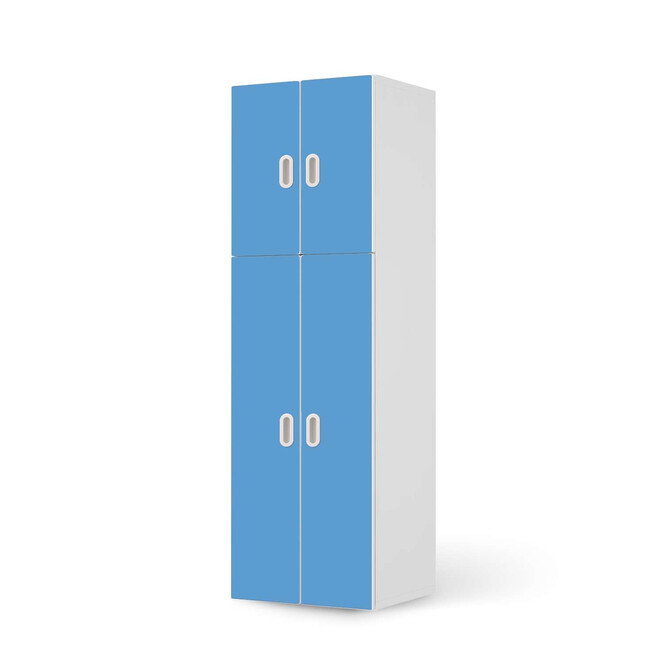 Möbelfolie IKEA Stuva / Fritids - 2 grosse und 2 kleine Türen - Blau Light- Bild 1