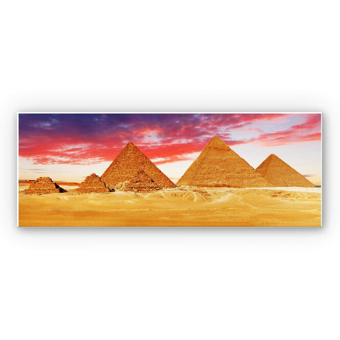 Hartschaumbild Die Pyramiden von Gizeh - Panorama