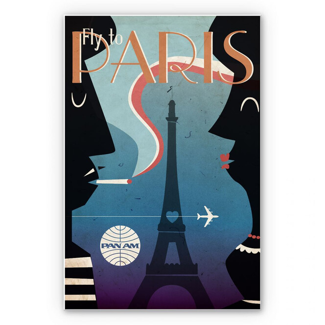 Wandbild PAN AM - Fly to Paris