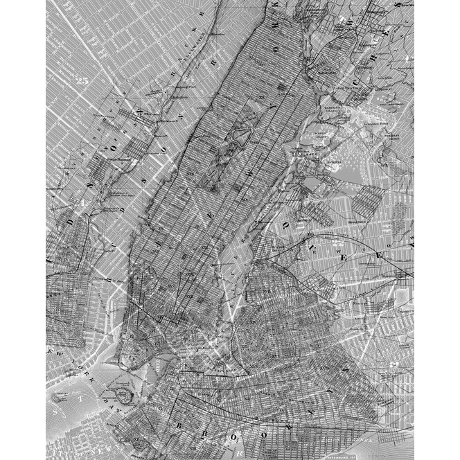 Fototapete NYC Map