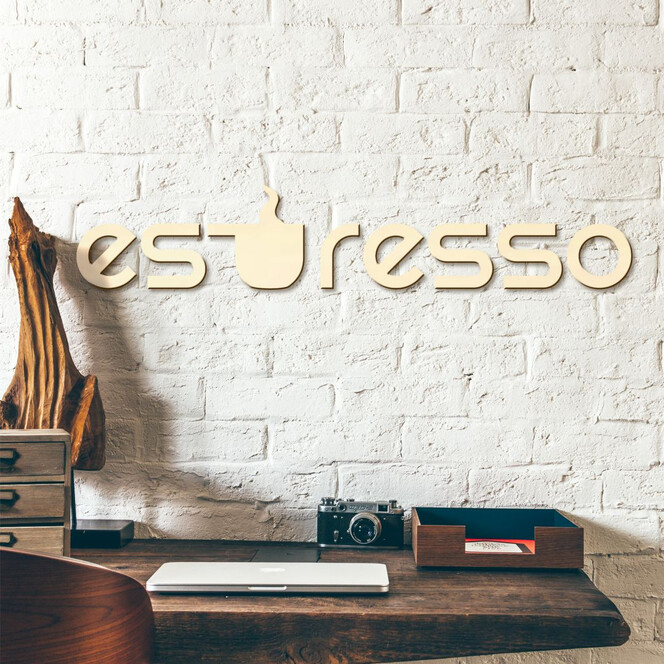 Holzbuchstaben Espresso