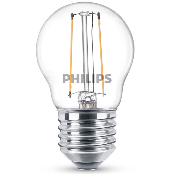 Philips LED Lampe ersetzt 25W, E27 Tropfenform P45. klar, warmweiss, 250 Lumen, nicht dimmbar, 1er Pack Energieklasse A&&