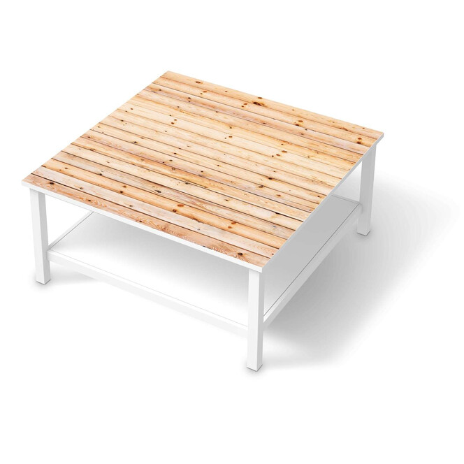 Klebefolie IKEA Hemnes Tisch 90x90cm - Bright Planks- Bild 1