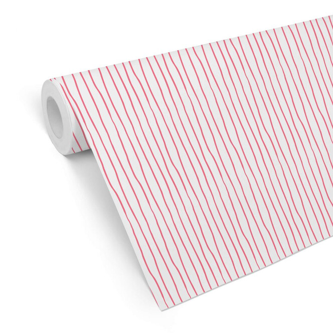 Mustertapete Stripes - pink