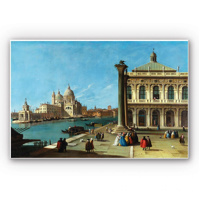 Hartschaumbild Canaletto - Die Einfahrt zum Canal Grande