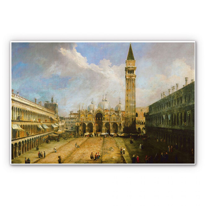 Hartschaumbild Canaletto - Die Piazza San Marco