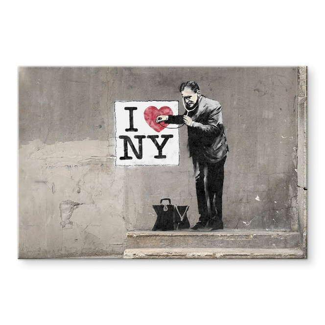 Acrylglasbild Banksy - I love New York