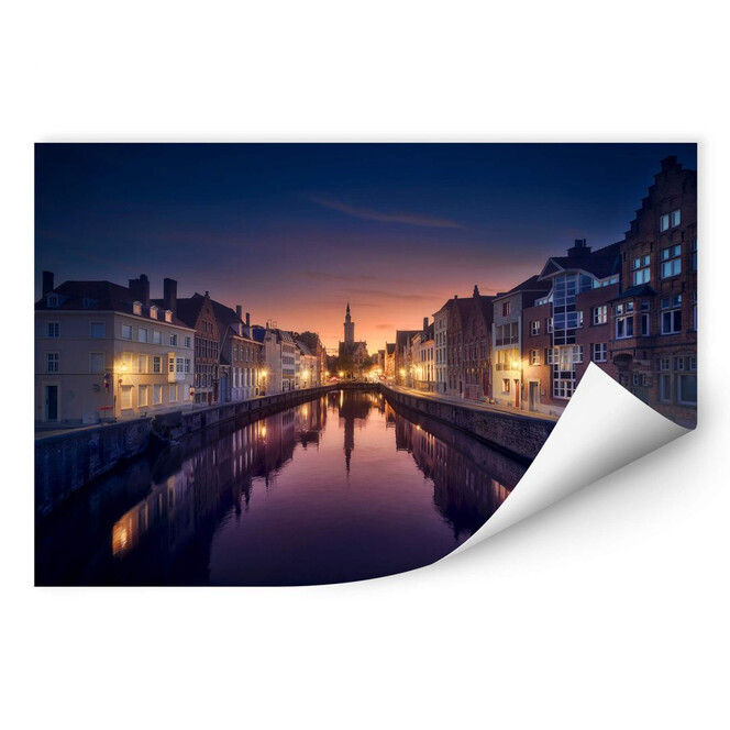 Wallprint García - Sunset in Brugge