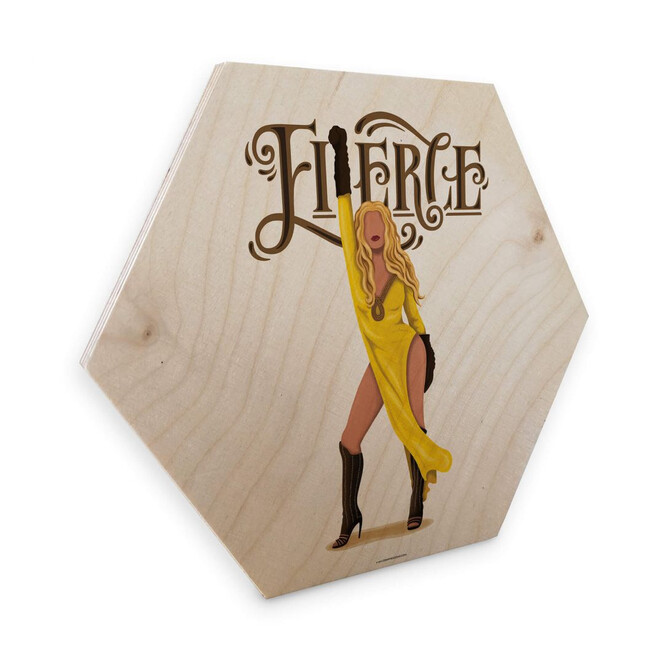 Hexagon - Holz Birke-Furnier Tohmé - Beyoncé