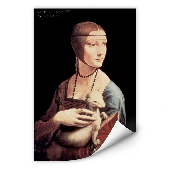 Wallprint Da Vinci - Die Dame mit dem Hermelin