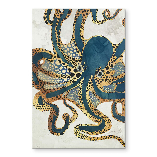 Acrylglasbild SpaceFrog Designs - Goldener Oktopus