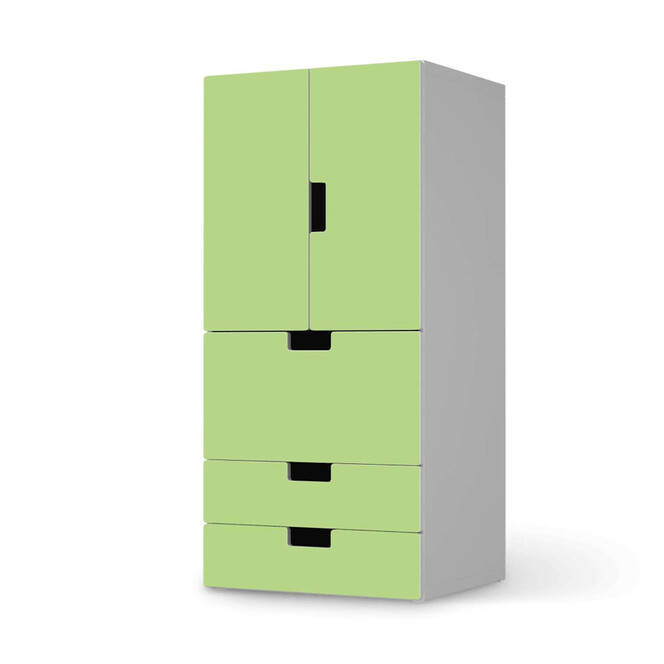 Möbelfolie IKEA Stuva / Malad - 3 Schubladen und 2 kleine Türen - Hellgrün Light- Bild 1