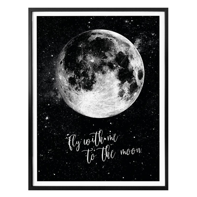 Poster - Fly with me to the moon