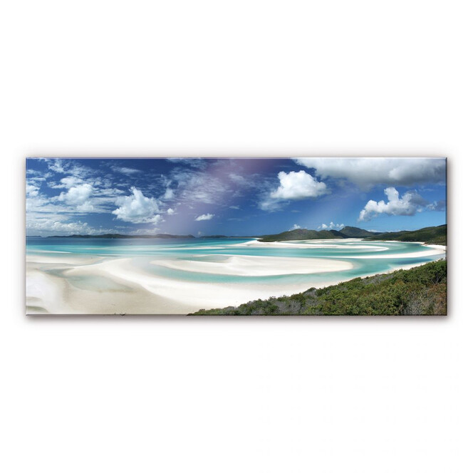 Acrylglasbild Whitehaven Beach - Panorama