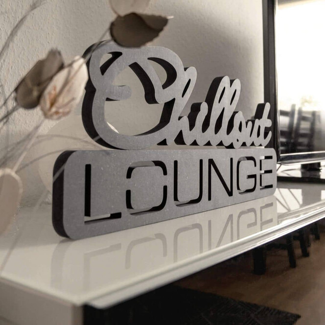 MDF-Holzbuchstaben Chillout Lounge