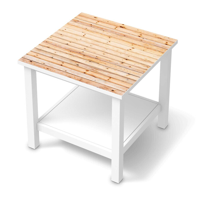 Möbel Klebefolie IKEA Hemnes Tisch 55x55cm - Bright Planks- Bild 1