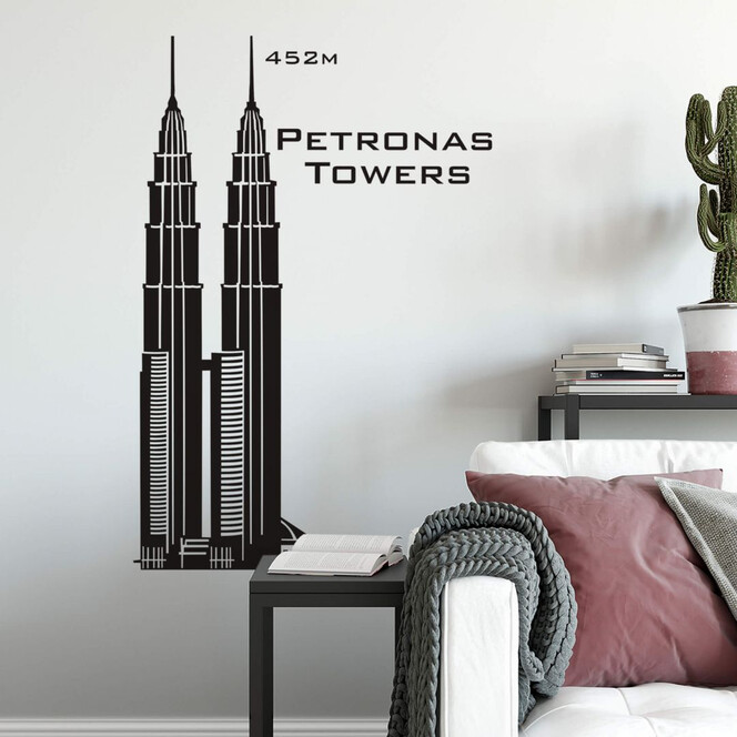 Wandtattoo Petronas-Towers