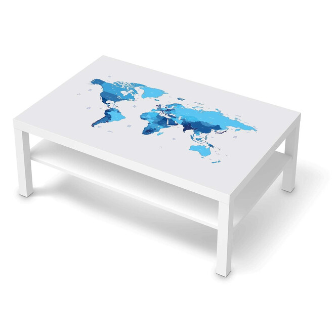 Klebefolie IKEA Lack Tisch 118x78cm - Politische Weltkarte- Bild 1