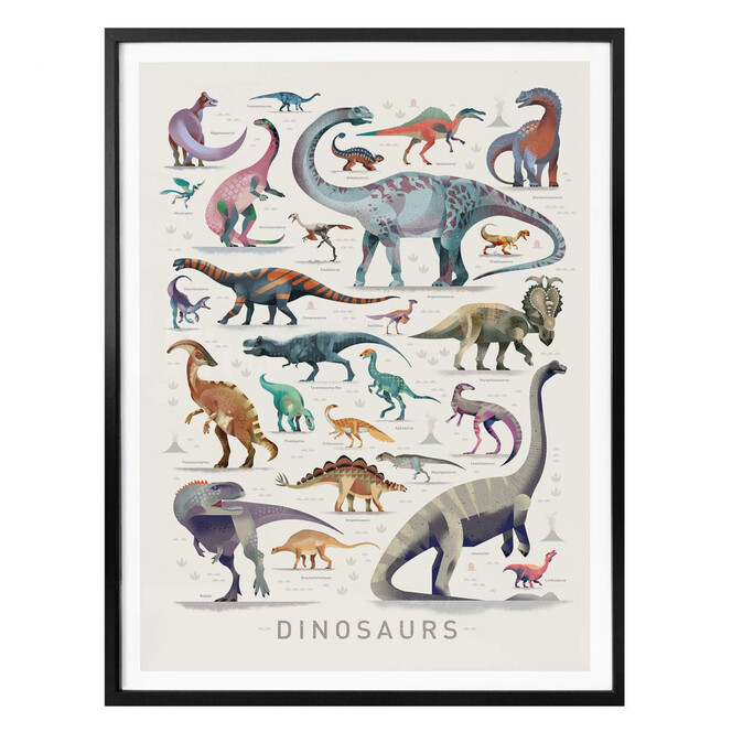 Poster Braun - Dinosaurs
