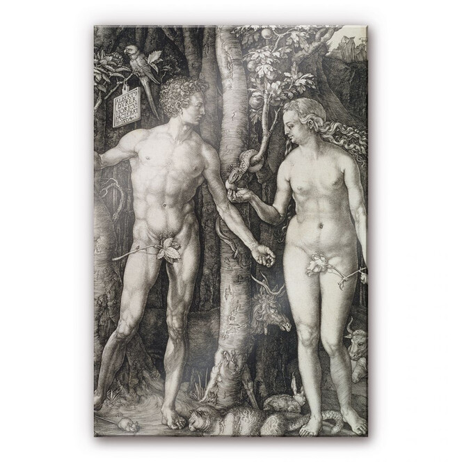 Acrylglasbild Dürer - Adam und Eva
