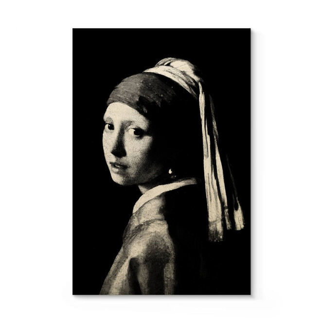 Holzposter Vermeer - Das Mädchen mit dem Perlenohrgehänge