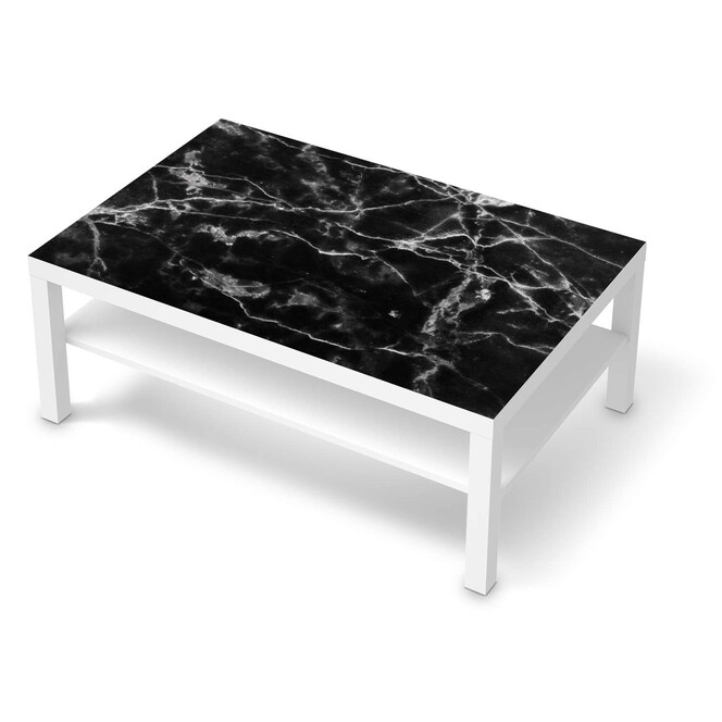 Klebefolie IKEA Lack Tisch 118x78cm - Marmor schwarz- Bild 1