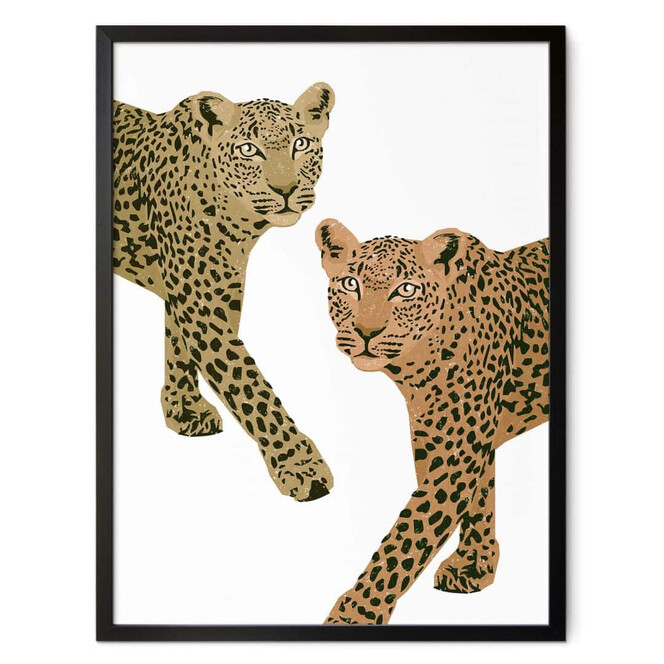 Poster Goed Blauw - Die Leoparden