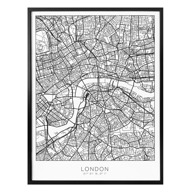 Poster Stadtplan London