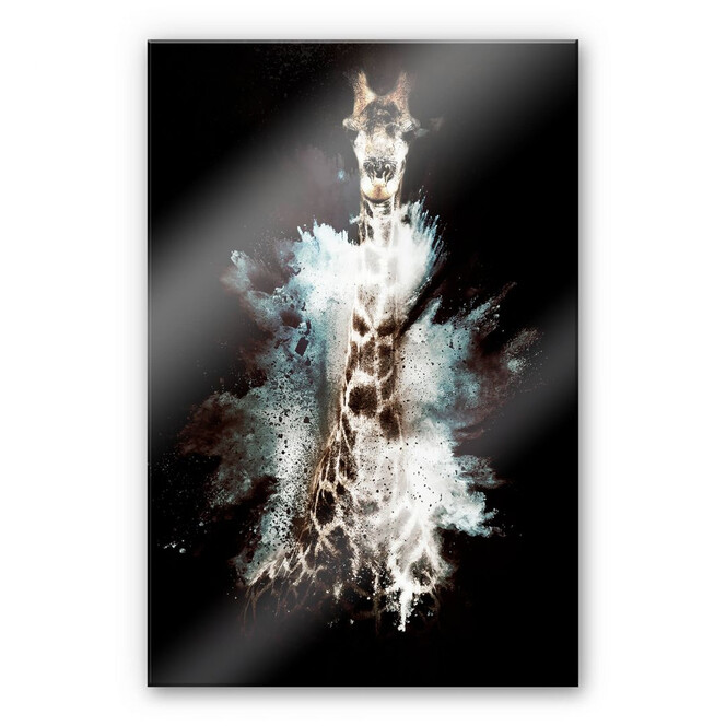 Acrylglasbild Hugonnard - Wild Explosion: Giraffe
